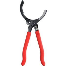 SMART JERRY - Adjustable Oil Filter Wrench | Motorcycle Oil Change Tool | 12'' Oil Filter Pliers for Engine Filter, Conduit, PVC Fitting | Fuel Filter Removal Tool Fit 1-7/8" to 4" Filter