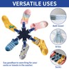 QOPAHI Bed Sheet Detangler with 6-Clip, WAD Preventer Stop Bed
