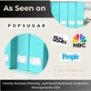 BLU MONACO Set of 6 Foldable Fun Aqua Magazine File