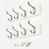 Ansdliiy Set of 2 Wall-Mounted Coat Rack, Hook Rack, 8