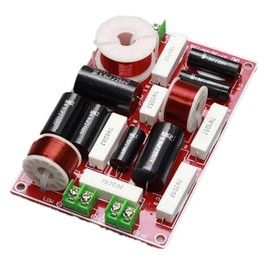 Rensimote 1 Pieces 2 Way Hi-Fi Audio Treble + Bass Crossover Audio Crossover Filters 18DB 150W