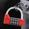 Mini Trunk 4-Digit Combination Lock Red 2ea