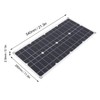 25W 18V Portable Monocrystalline Silicon Dual-USB Charging Solar Panel for