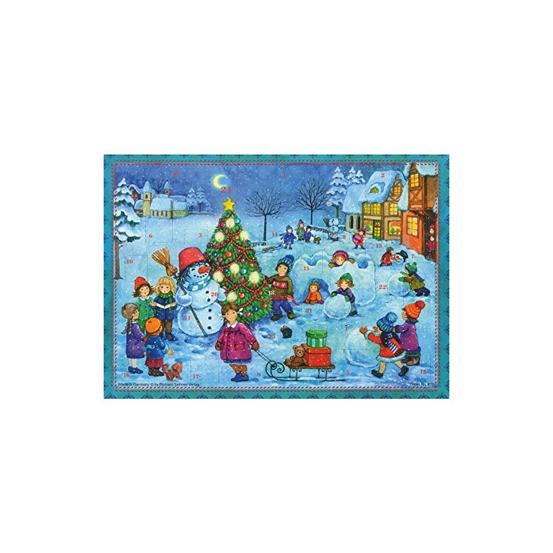 Richard Sellmer Advent Calendar "Let`s Build a Snowman": Papier-Adventskalender