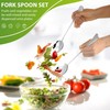 HUATEEN Stainless Steel Salad Servers Set,2 PCS Salad Spoon and