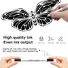 HENGBIRD Pack of 6 Textile Pens Machine Washable, Dual Tip