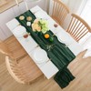 CHUQING Table Runner Cheesecloth Emerald Green Boho Gauze Cheese Cloth