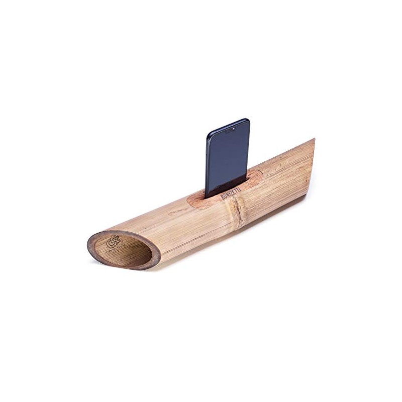 Bonizetti Bamboo Speaker Striped Light Brown Length 45 cm