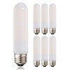Leools T10 Led Frosted Bulb, 8W Dimmable Tubular LED Light