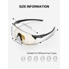 KOVEX K242 Bicycle Glasses, Self-tinting Sunglasses, Anti-Fog Glasses, Men and