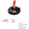 Suction cup hook 3 Pack with 6 S-Hooks,Heavy Duty Suction