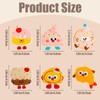 6 Pcs Cartoon Dessert Refrigerator Magnets Cute Magnets Powerful Fridge
