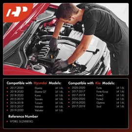 A-Premium Iridium Platinum Bujías compatibles con Hyundai Elantra 2017-2020, Elantra GT 2018-2020, Sonata, Tucson, Veloste, Kona & Kia Soul, Optima, Forte, Forte Koup, Forte5, 1.6L, paquete de 4