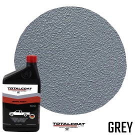 Total Coat Spray On Bedliner Kit: Black, Grey, or White; Water-Based Coating; Solvent Free - Grey, 5 Quarts + Sprayer + Tape