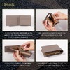 TASUKI Men's Bi-fold Wallet, Made in Japan, Himeji Leather, Genuine