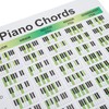 Piano Chord Chart Art Paper Educational Fingering Chart Posters for