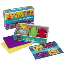 PETERKIN | Fuzzy-Felt Classic Series - 70th Celebrations Drawer Set | Put them on, take them off, they cling like magic to the fuzzy board! | Arts and Craft | Ages 3+