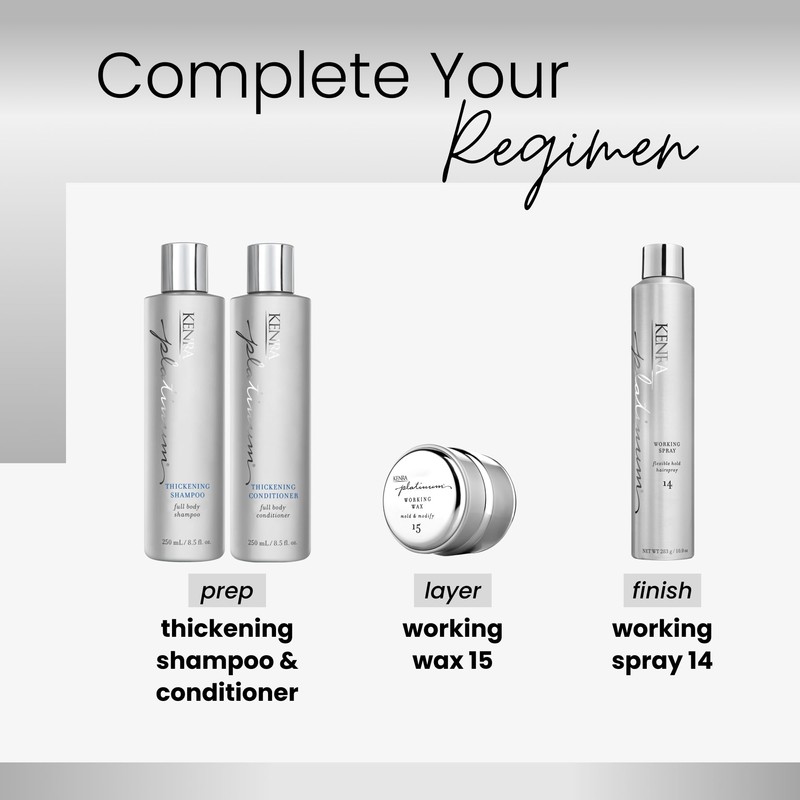 Kenra Professional Platinum Working Wax 15 | Matte Finish Styler