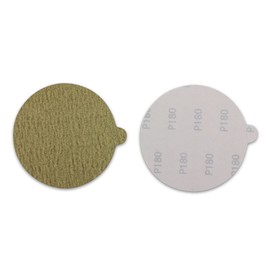 BHA 5" Inch Gold Peel and Stick Adhesive Backed PSA Sanding Discs with Tabs - 100 Pack (150 Grit)