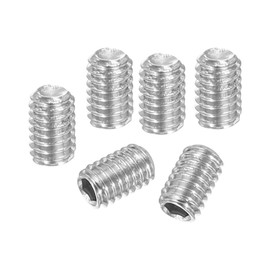 PATIKIL Set of 120 Grub Screws M4 x 6 mm Hexagonal Grub Screw 304 Stainless Steel Hexagon Socket Grub Screws for Holder Door Handles Tap Light Repair