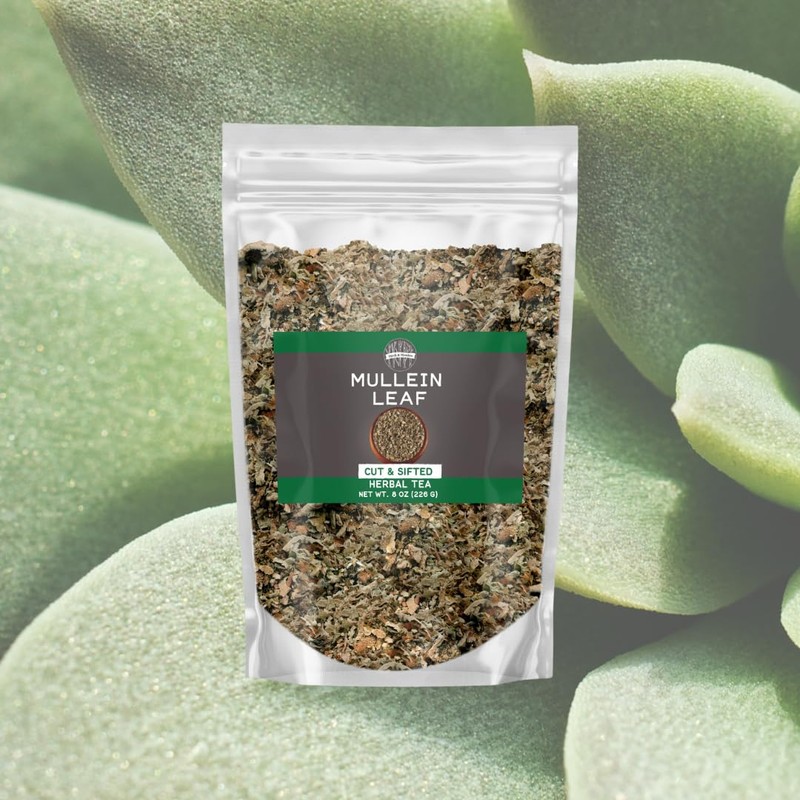 Birch & Meadow Mullein Leaf, 8 oz, Cut & Sifted,
