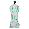 SHABIER Blue&Pink Golf Fairway Headcover with Flamingos Design for Golf