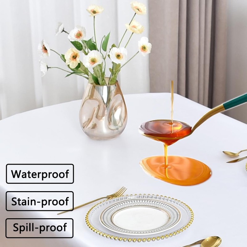 Amonsa Small Square Tablecloth 36 x 36 inch for 2-4