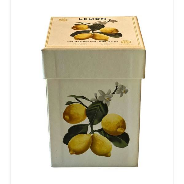 Alchimia Lemon Citron 3pc Boxed Soap Set 3 x 5.25 Oz