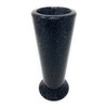 OPTIMUM Slim Memorial Cemetery Flower Vase - Plastic (Blacker Granite)