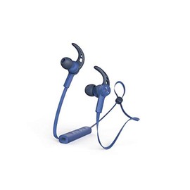 Hama Bluetooth Kopfhörer Connect (in-Ear), Wireless, binaural, Bluetooth, 20-20.0000 Hz (Mikrofon- und Kopfhörerbandbreiten), Mikrofon, Ohrbügel, Flachkabel blau