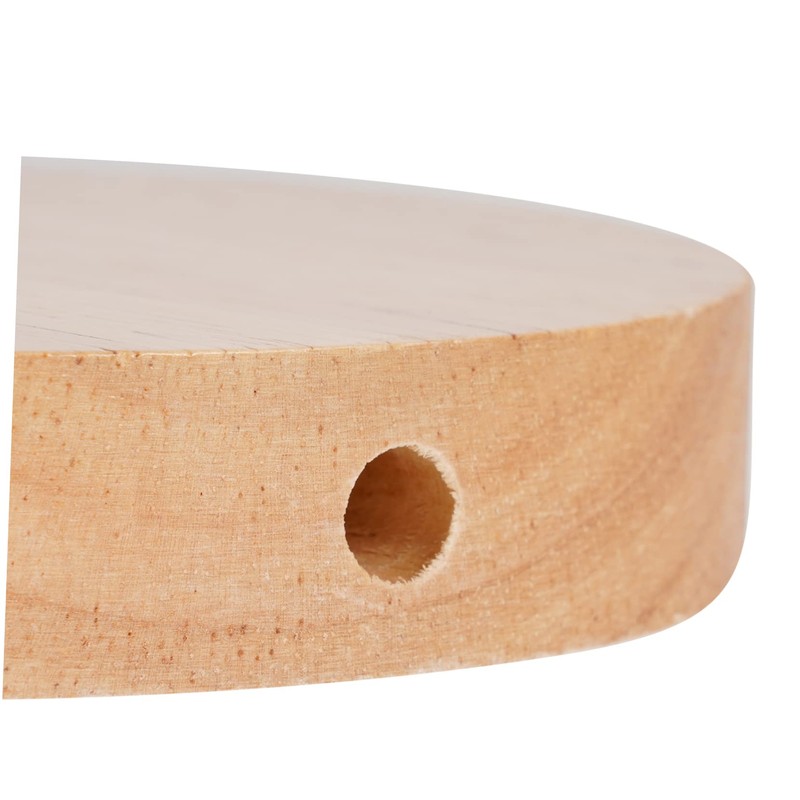 Levemolo Lamp Parts Solid Wood Lamp Base Round Wooden Lamp