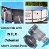 Pool Drain Valve On Off Plunger Compatible with Coleman,Intex,Above Ground
