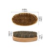 Beard Comb and Brush Set,Natural Boar Bristle Beard Mustache Brush