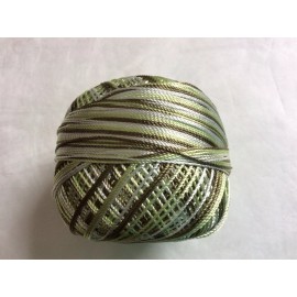 Yarn Art Variegated Green White YarnArt Tulip Sz 10 Microfiber Thread 17330 50g 273y