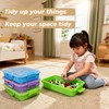 4 Qt (3.8L) Sensory Bin With Lid - 3 Pack,