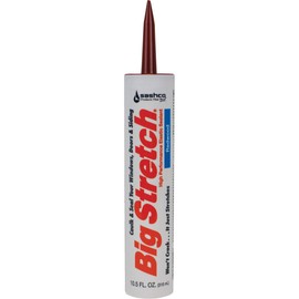 Sashco 10012 Big Stretch Sealant, Redwood, 10.5 Oz