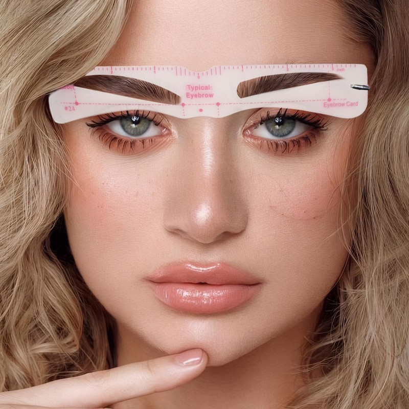 24 Pieces Eyebrow Stencils Women's Set, Reusable Eyebrow Stencils, Eyebrow