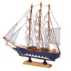 Model Ship Mediterranean Style High Density Natural Pinewood Durable Vibrant