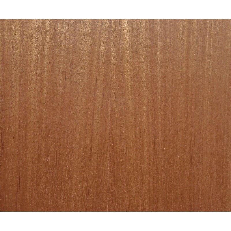 Sapele Ribbon Mahogany Wood Veneer 24" x 24" on Wood