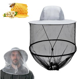 Imkerhut,Moskitonetz Kopfschutz,Mückenschutz Kleidung,Hut mit Moskitonetzs,Imkerhut mit Schleier,Moskitonetz Huts,Moskito Huts,Mückenhut für Camping,Wandern,Angeln,Gartenarbeit,Landwirtschaft