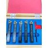 BLUEFOX TOOLS 5 Pcs, 1/2 Inch Indexable Carbide Lathe Turning