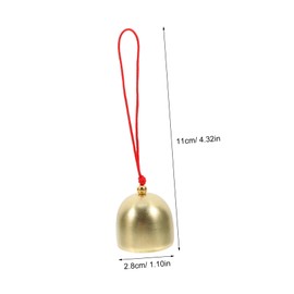 Mipcase 10pcs Metal Bells Craft Bells Mini Bell Cow Bell Metal Hanging Bells Mini Vintage Bells Holiday Bells Small Wind Chimes Hanging Bells Mini Cow Bell Wreath Bell Alloy Golden