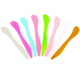 Wopanxye Set of 50 Disposable Spatulas for Cosmetics, Cream, Beauty Spatula, DIY Cosmetics, Face Mask, Butter Gel, Makeup Cream Scraper, Cosmetic Spoon, Skin Care Tool, Portable, Storage, Travel