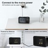 CHEREEKI Projection Alarm Clock, Alarm Clock with Indoor Temperature, 4