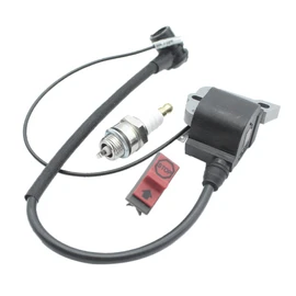 Replace Ignition Coil & On Off Stop Switch & Spark Plug for Husqvarna Chainsaw 50 51 55 266 268 272 61 254 257 261 262