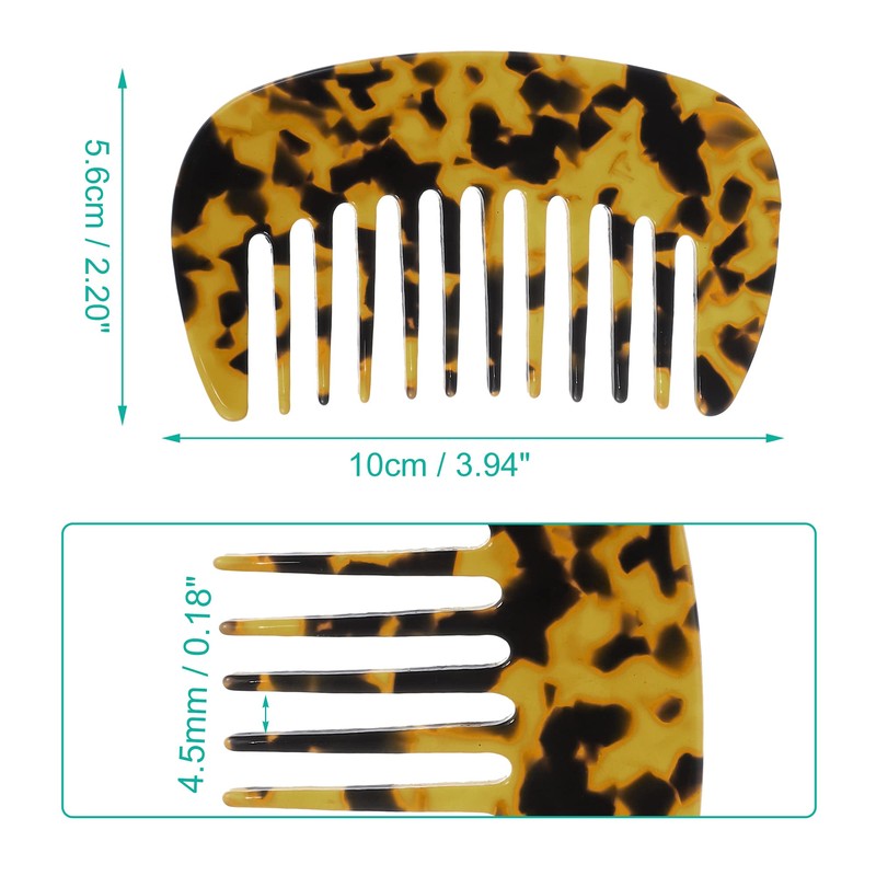 VOCOSTE Hair Comb Wide Teeth Anti-Static Pocket Comb for Thick