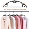 Plastic Hangers - Black Clothes Hanger No Shoulder Bumps &