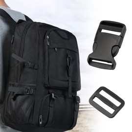 YunBey 30 Stück Seitliche Schnallen, Steckschnalle Klickverschluss 25mm aus Kunststoff Schnallen und Verschlüsse für Rucksack Reparatur