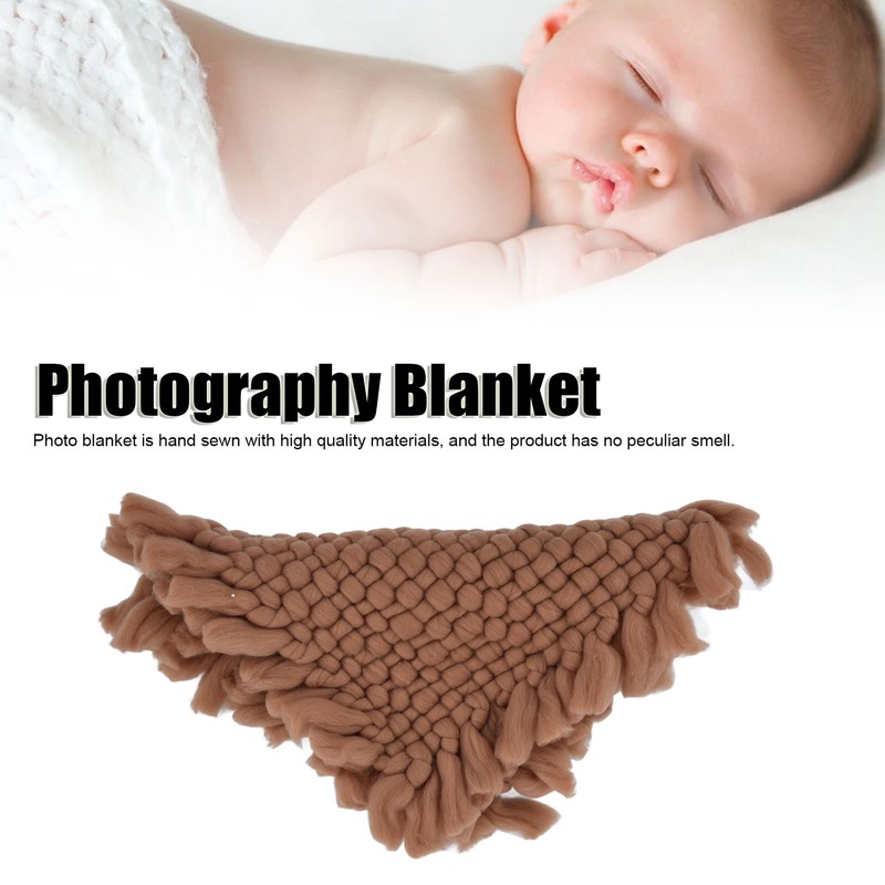 Soft Newborn Baby Photography Mat Blanket Knitted Photography Shoot Backdrops
