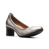 Clarks Women's Neiley Pearl Pump, Pewter Metallic